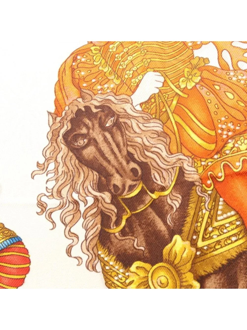 Hermes Scarf Carre 90 les Fetes du Roi Soleil Silk